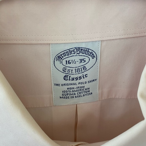 Brooks brothers the original polo shirt size 16.5 - Picture 3 of 7
